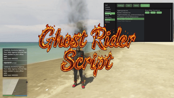 Ghost Rider Theme Script for GTA 5 Enhanced